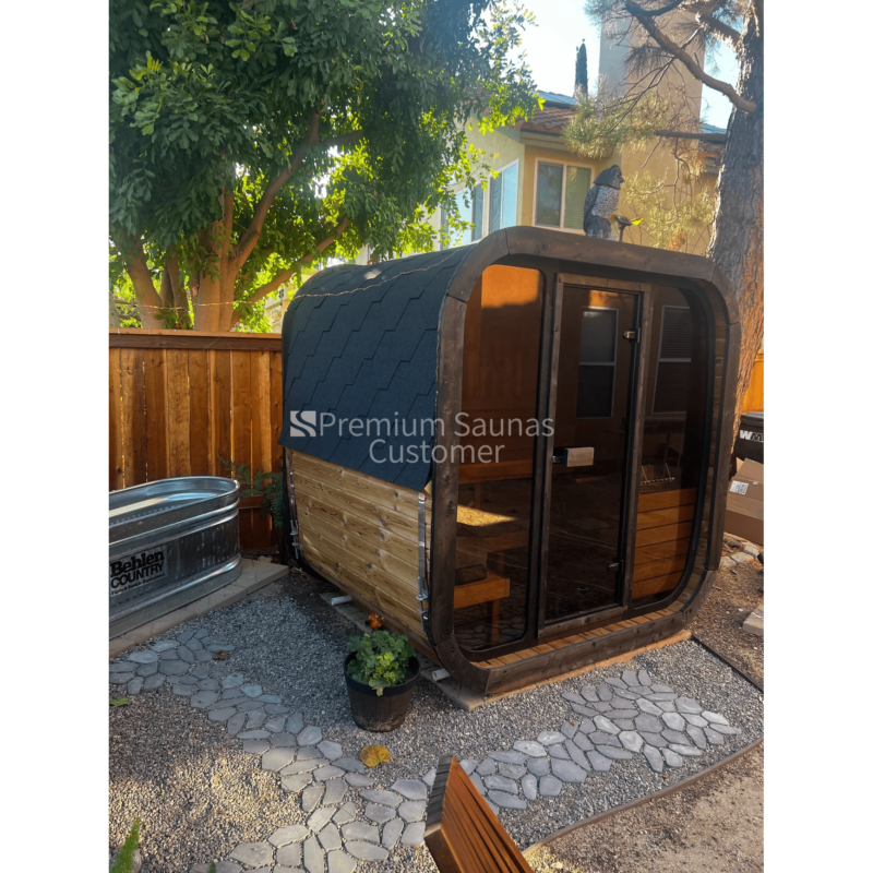 SaunaLife Model CL4G 3 Person Cube Series Outdoor Sauna Kit - Image 14