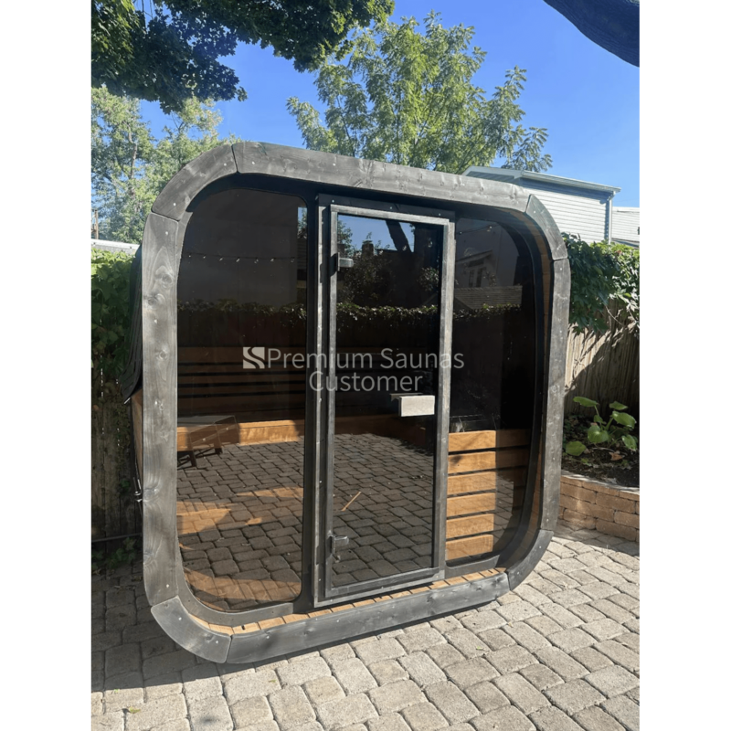 SaunaLife Model CL4G 3 Person Cube Series Outdoor Sauna Kit - Image 9