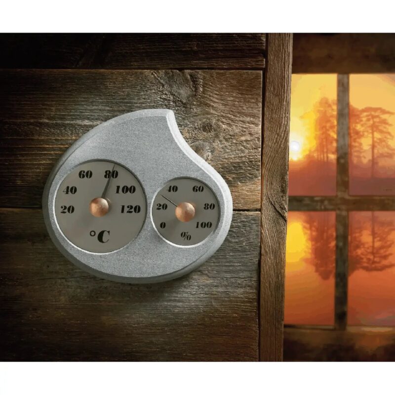 Hukka Maininki Sauna Thermometer and Hygrometer, Droplet - Image 5