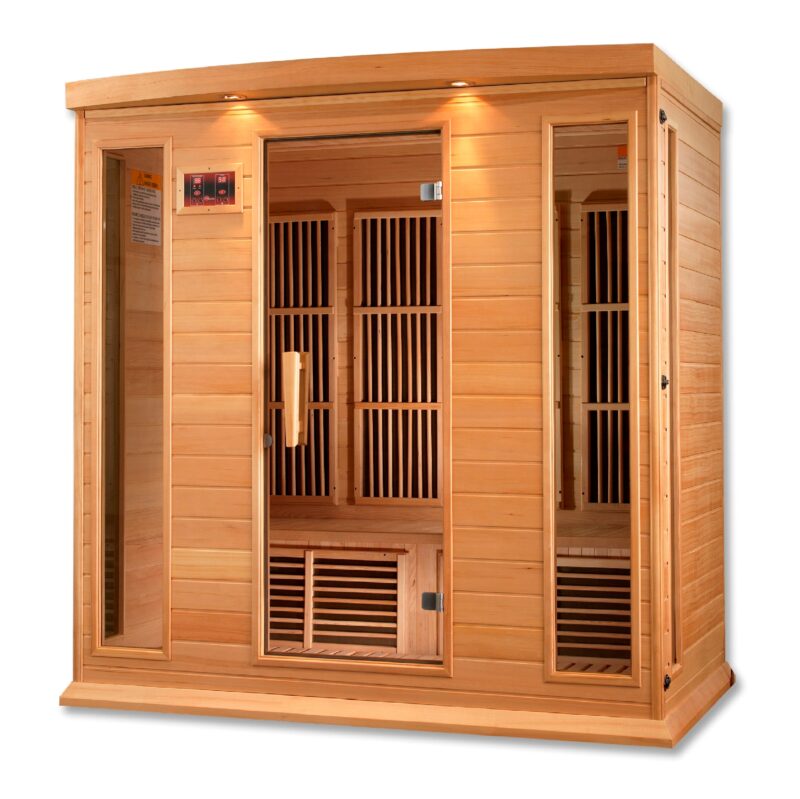 Maxxus 4-Person Low EMF FAR Infrared Sauna Canadian Hemlock MX-K406-01 - Image 3