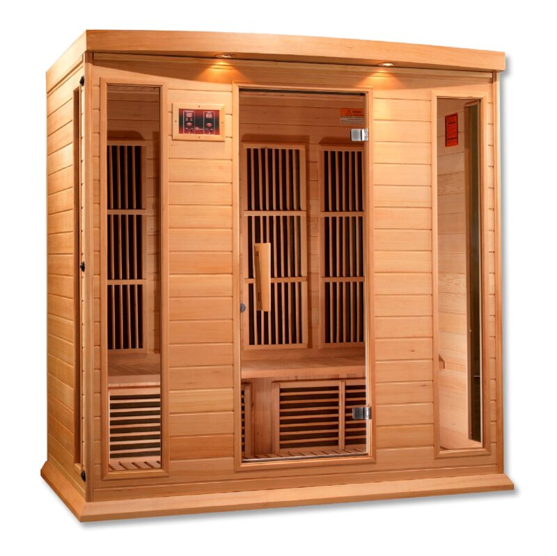 Maxxus 4-Person Low EMF FAR Infrared Sauna Canadian Hemlock MX-K406-01