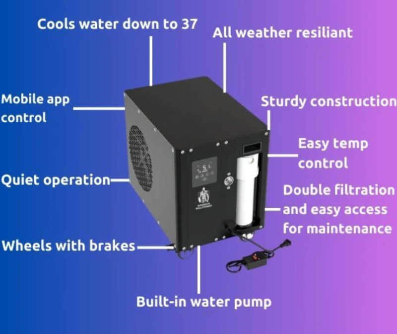 WARRIOR MAX 1 HP Wi-Fi Water Chiller + Heater - Image 3