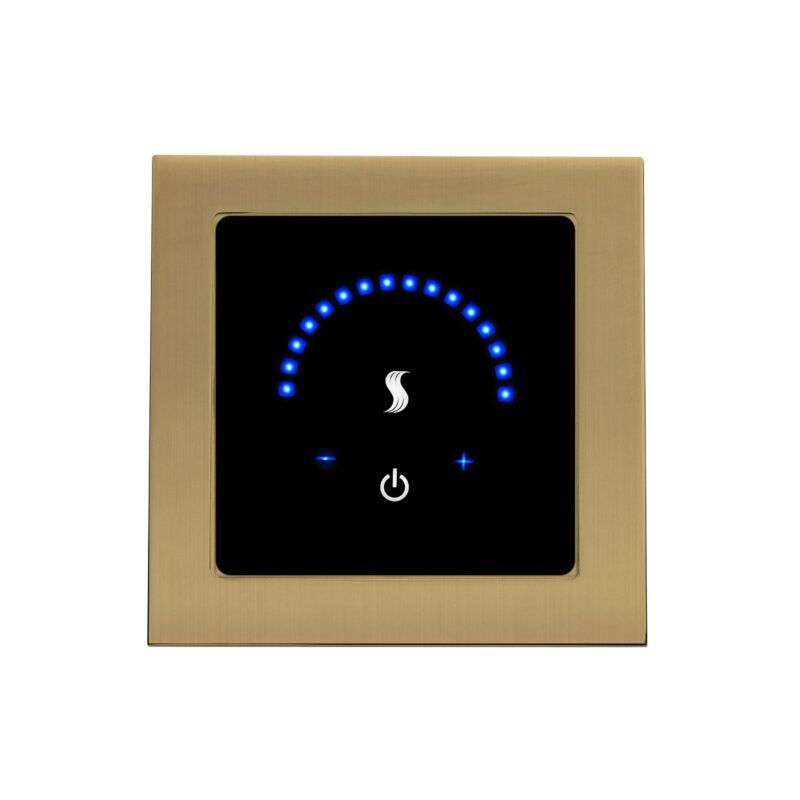 ThermaSol MTMR-SB MicroTouch Controller Square, Satin Brass Finish