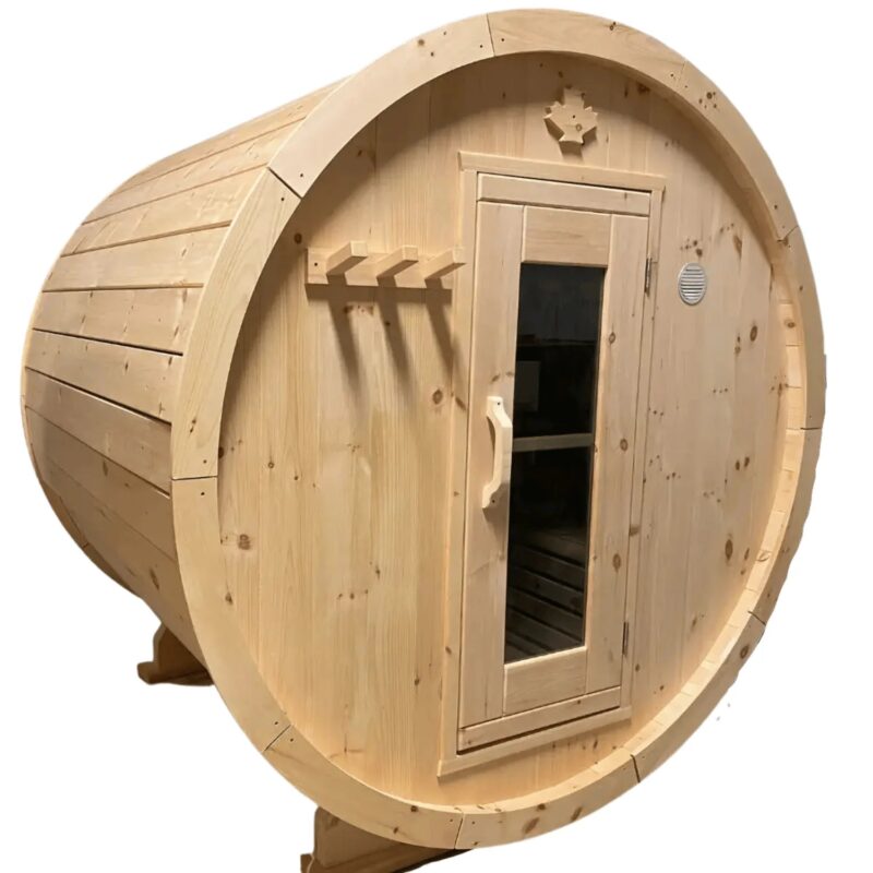 True North 2-4 Person 6' Long Barrel Sauna