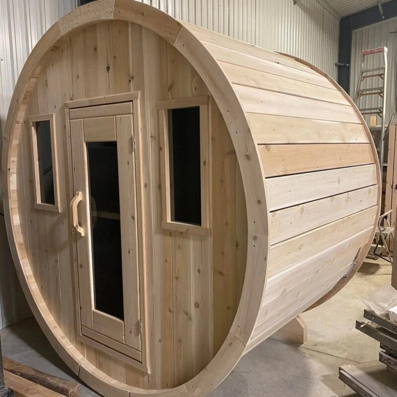 True North 2-4 Person 6' Long Barrel Sauna - Image 2