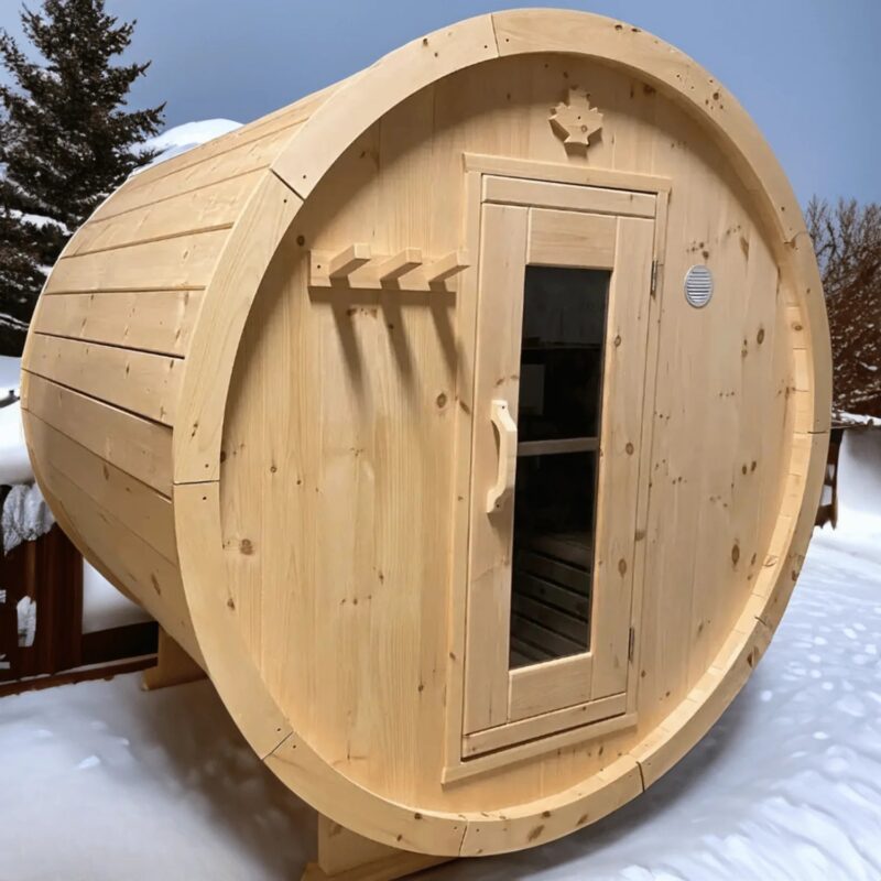 True North 2-4 Person 6' Long Barrel Sauna - Image 3