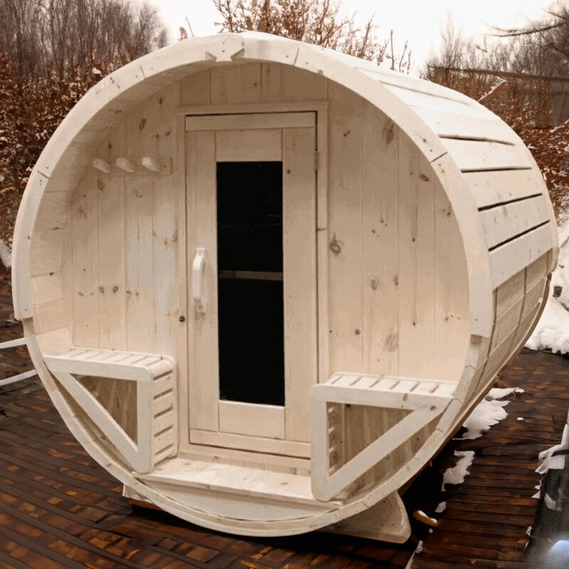 True North 4-6 Person 8' Long Barrel Sauna - Image 5