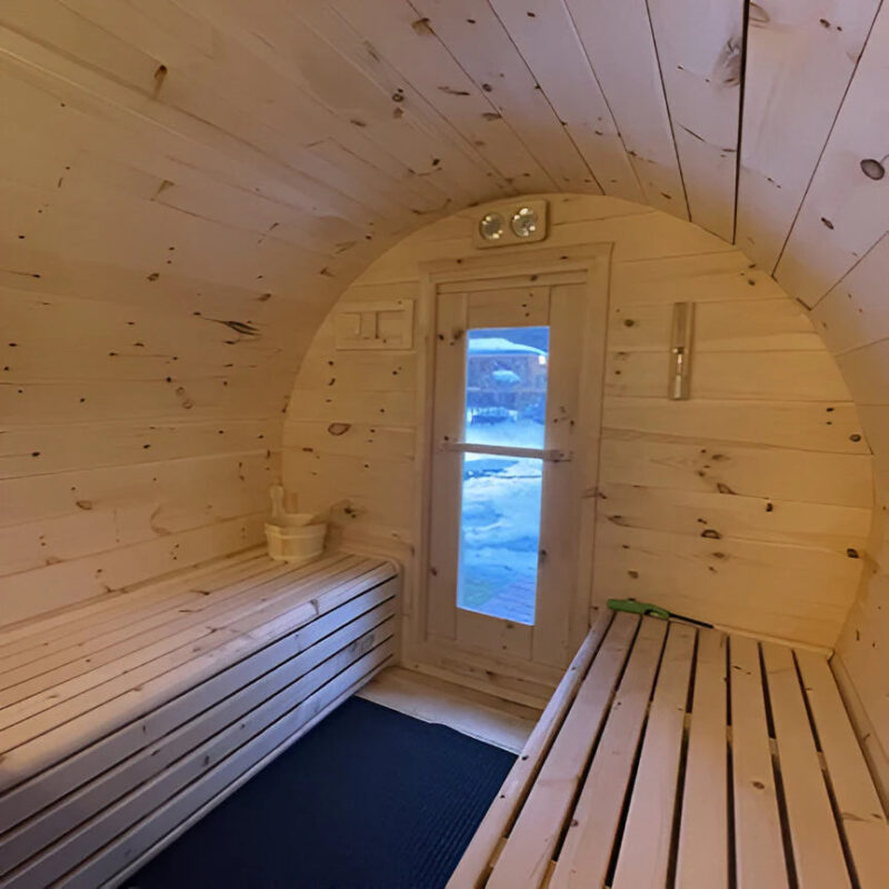 True North 4-6 Person 8' Long Barrel Sauna - Image 7