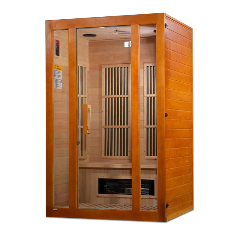 Maxxus 2-Person "Aspen" Dual Tech Low EMF FAR Infrared Sauna Canadian Hemlock MX-J206-02S - Image 4