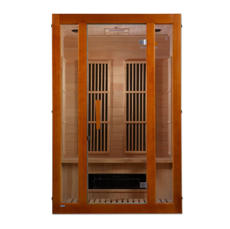 Maxxus 2-Person "Aspen" Dual Tech Low EMF FAR Infrared Sauna Canadian Hemlock MX-J206-02S - Image 3