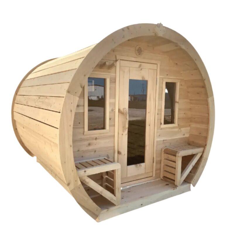 True North Schooner 2-8 Person Outdoor Barrel Sauna