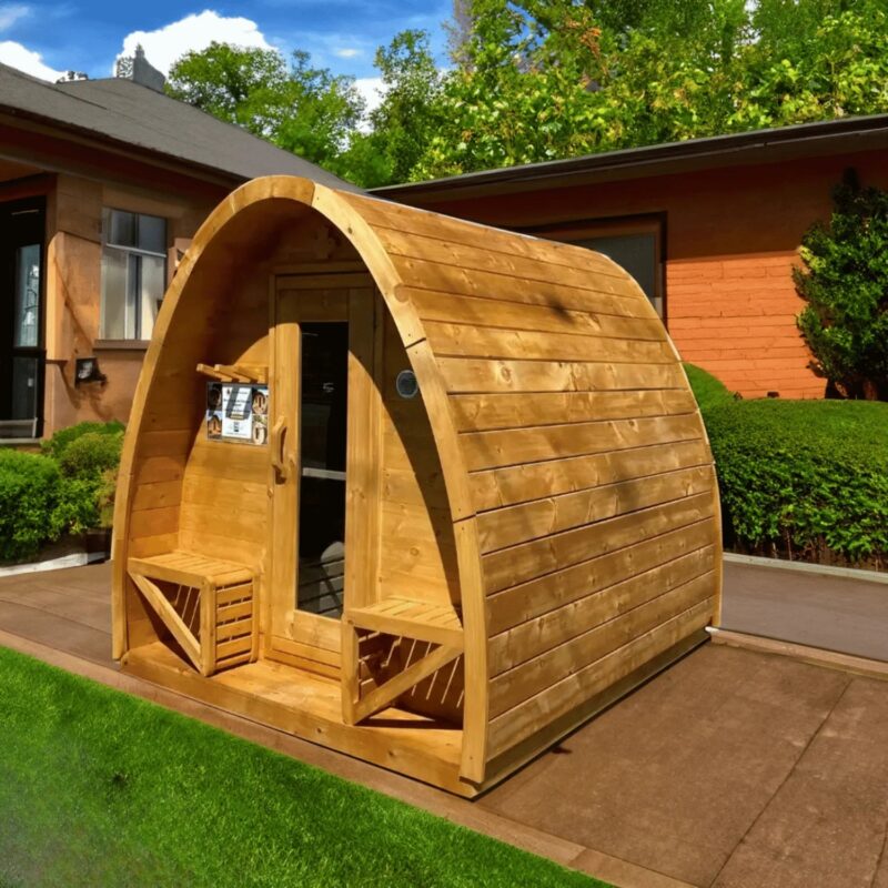 True North Pod 4-8 Person Outdoor Sauna - Image 10