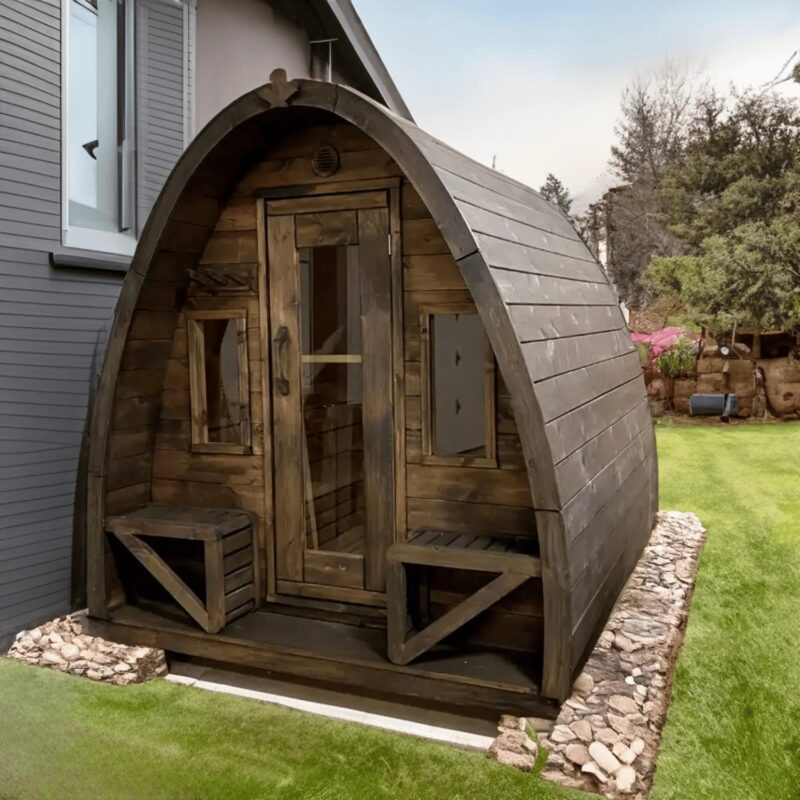 True North Pod 4-8 Person Outdoor Sauna - Image 11