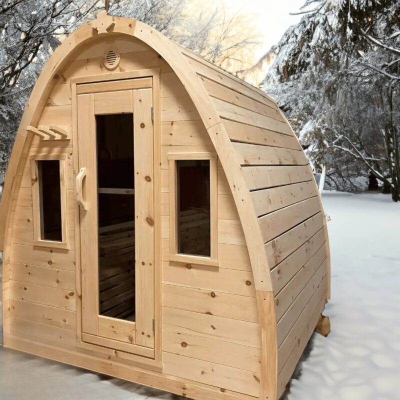 True North Pod 4-8 Person Outdoor Sauna - Image 12