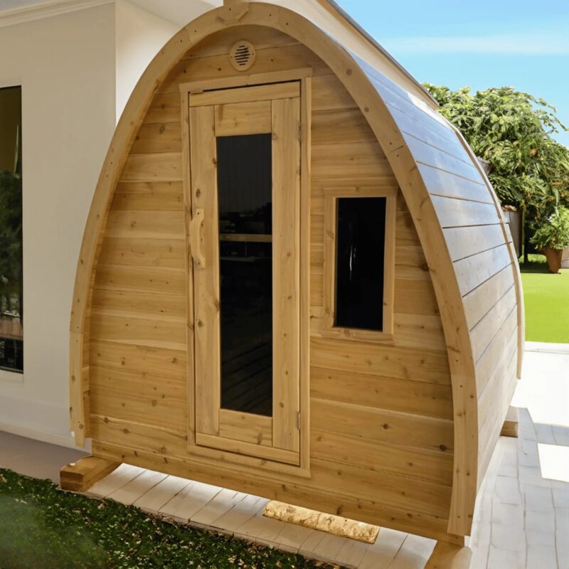 True North Pod 4-8 Person Outdoor Sauna - Image 3