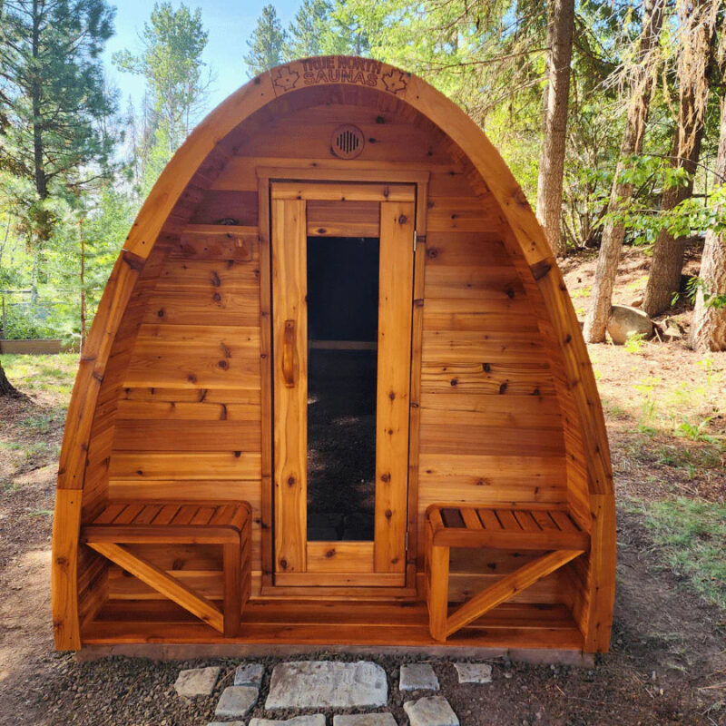 True North Pod 4-8 Person Outdoor Sauna - Image 4