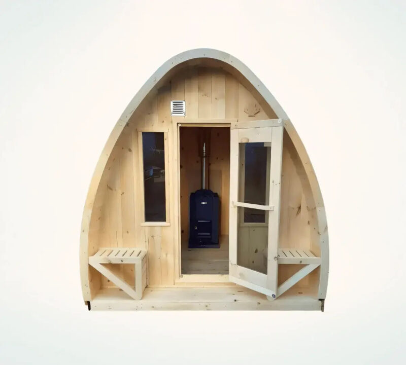 True North Pod 4-8 Person Outdoor Sauna - Image 9