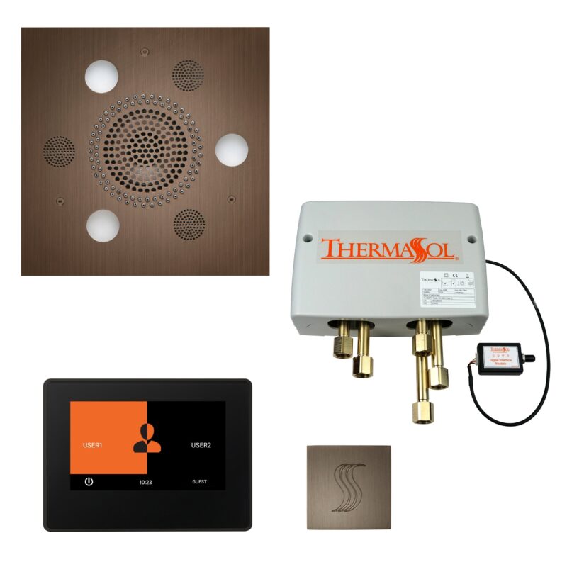 ThermaSol Total Wellness Shower Package with 7" ThermaTouch Square - Image 3